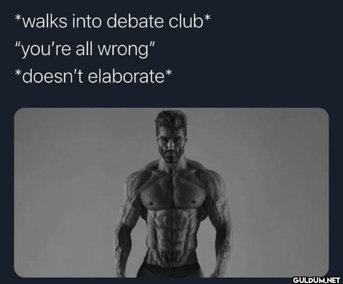*walks into debate club*...