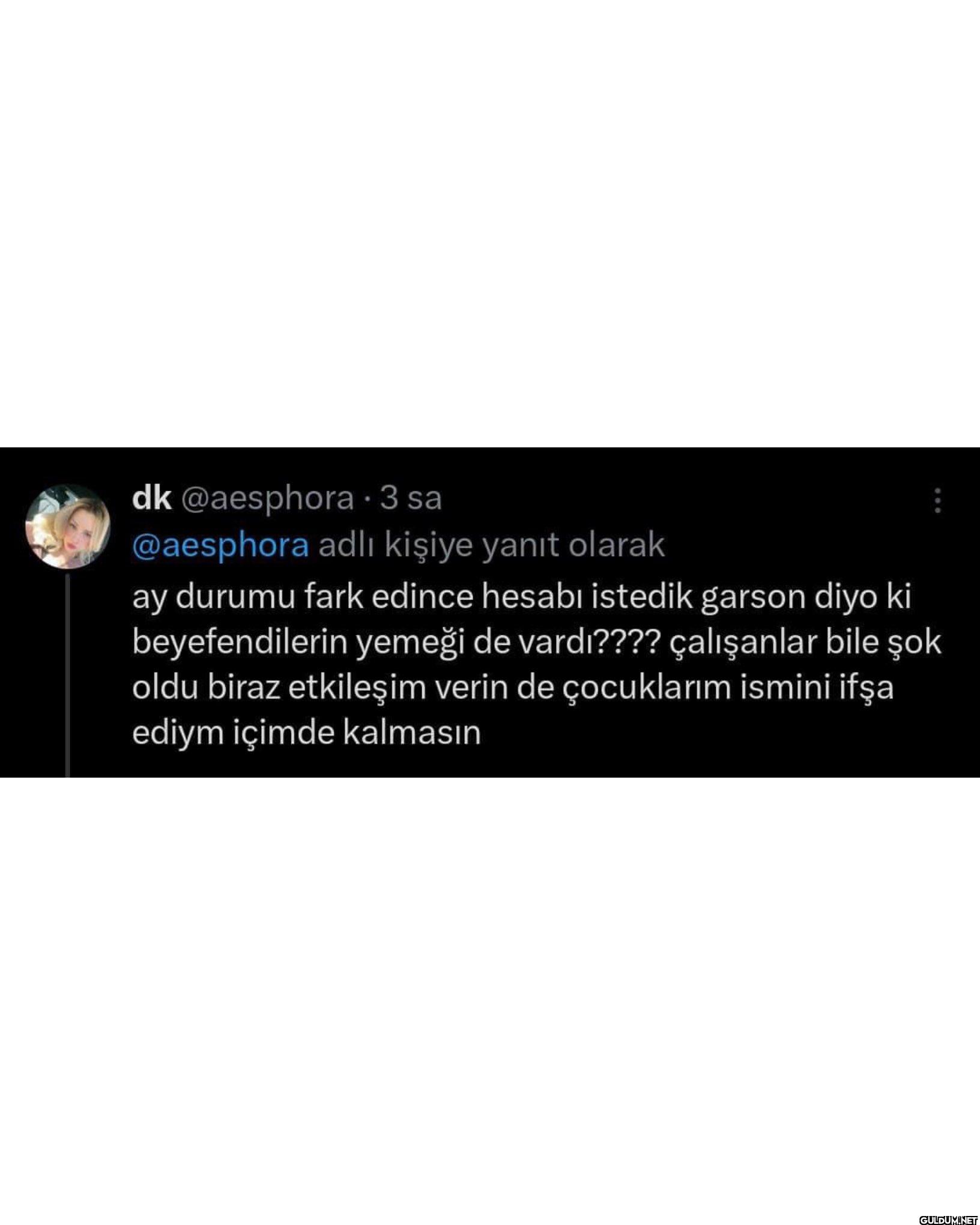 3 sa @aesphora adlı kişiye...