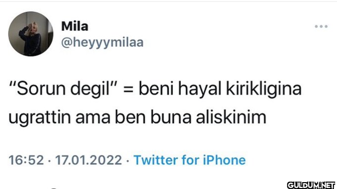 Mila @heyyymilaa "Sorun...