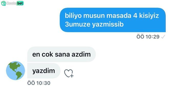 Route bet en cok sana...