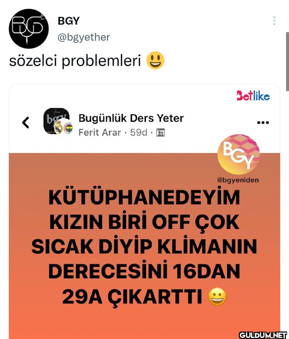 BGY 66 @bgyether sözelci...