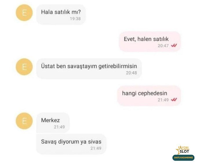 E E E Hala satılık mı?...