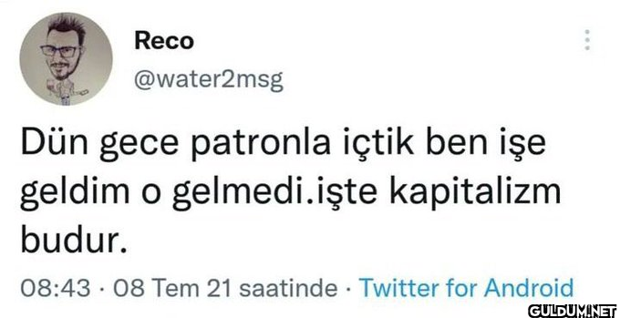 Reco @water2msg Dün gece...