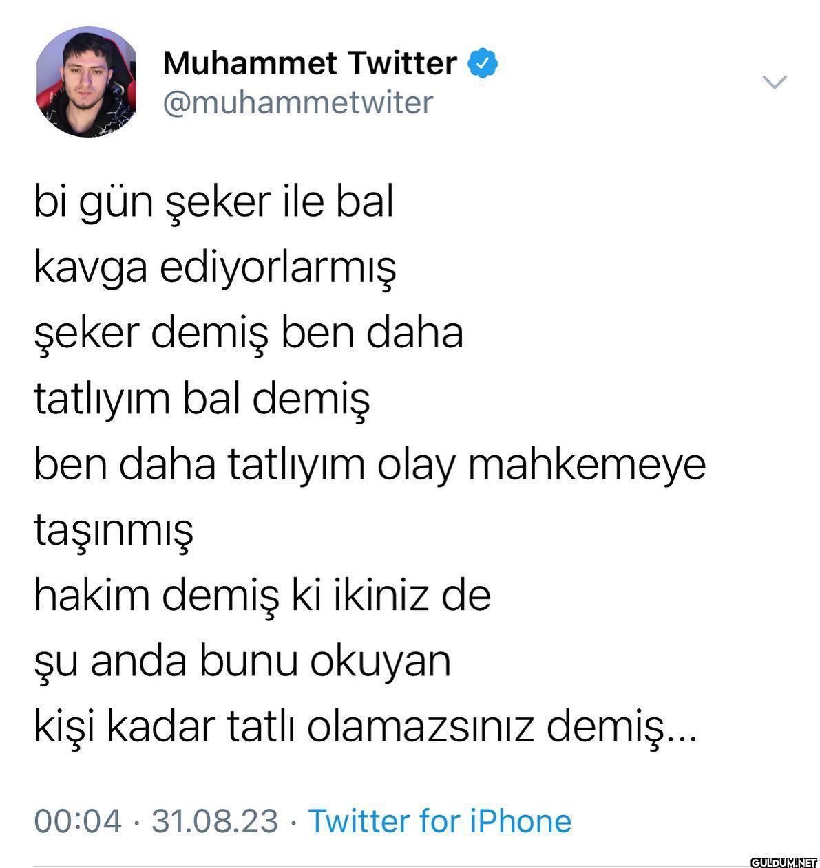 Muhammet Twitter on August...