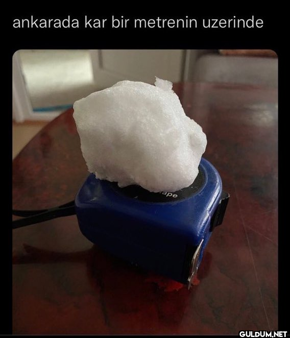 ankarada kar bir metrenin...