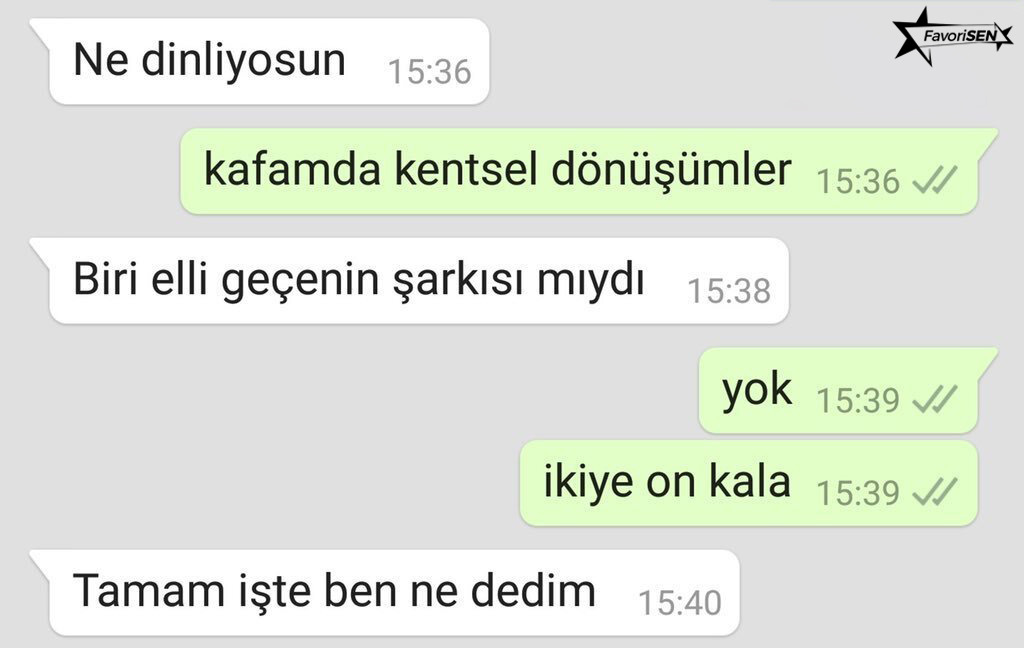 Ne dinliyosun 15:36...