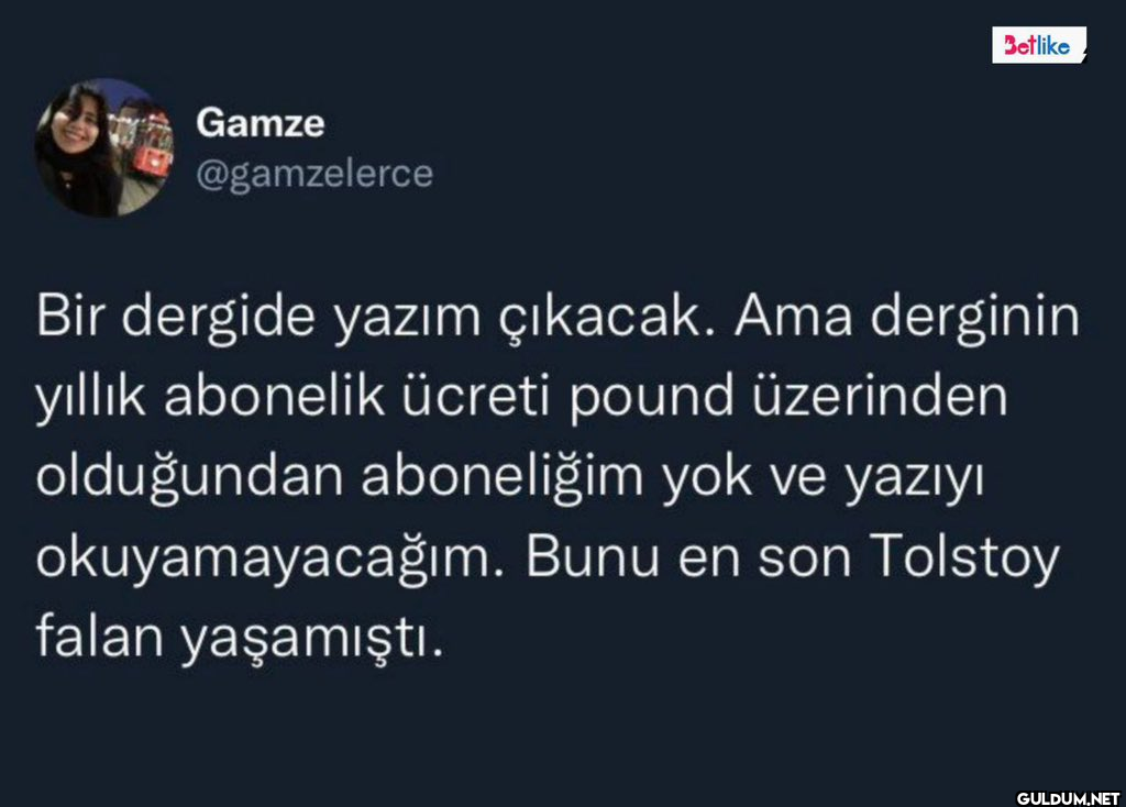 Gamze @gamzelerce Betlike...