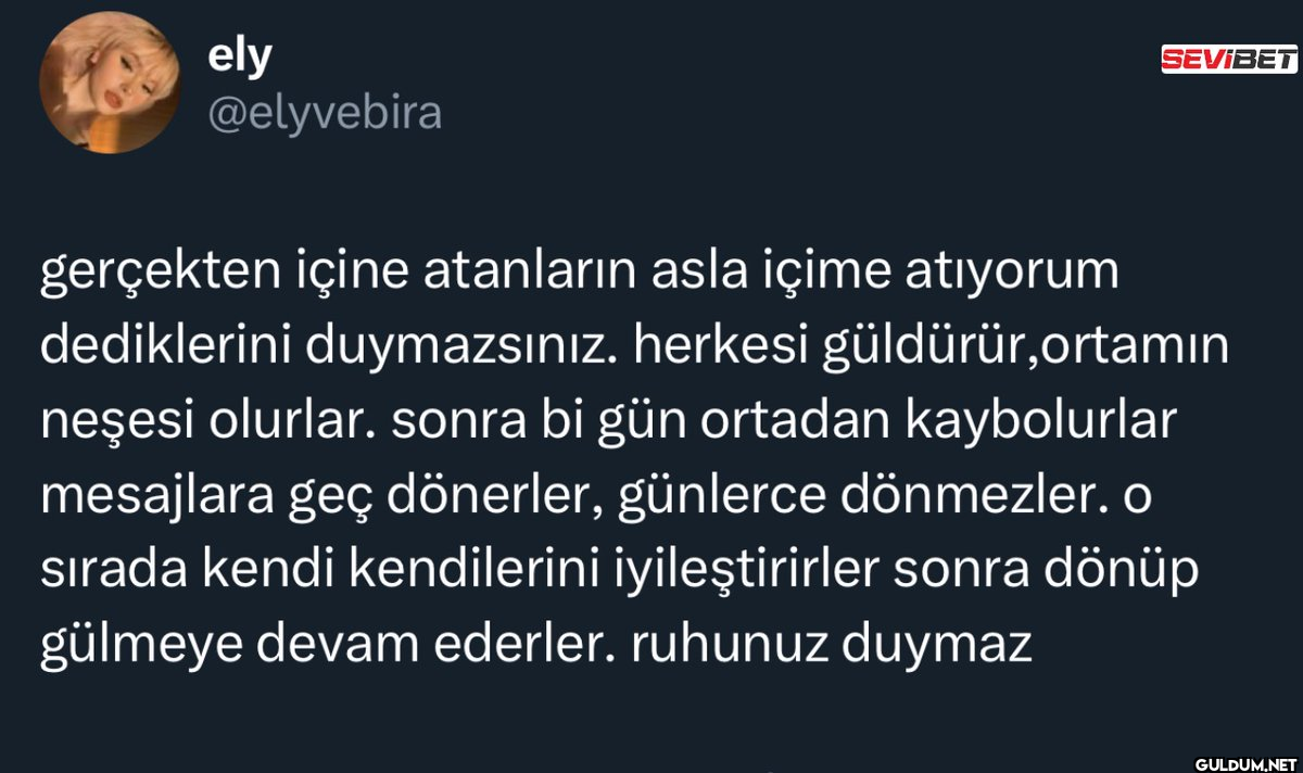 ely @elyvebira SEVIBET...