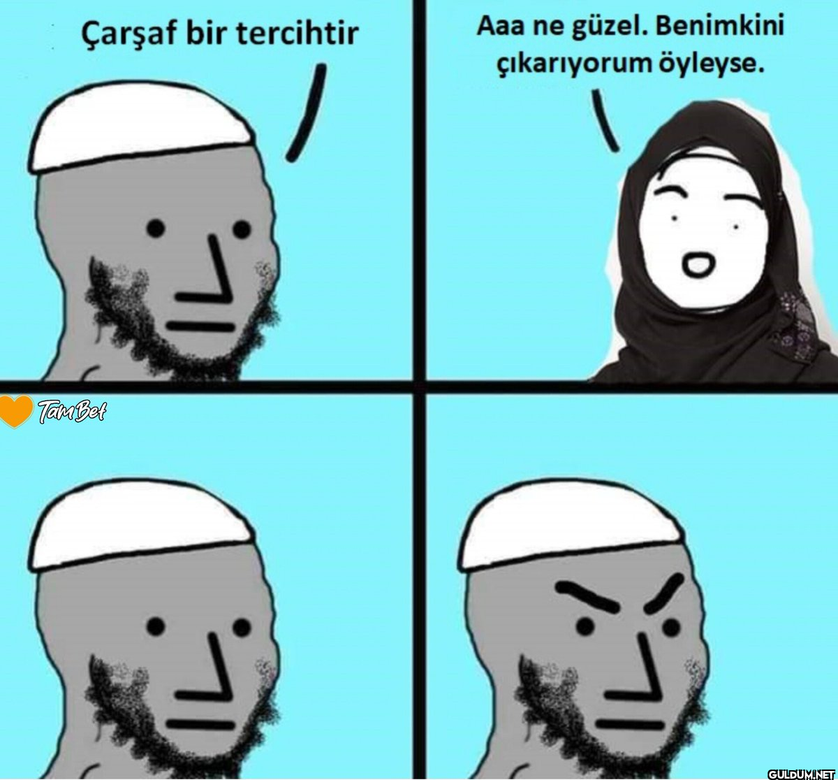 Çarşaf bir tercihtir...