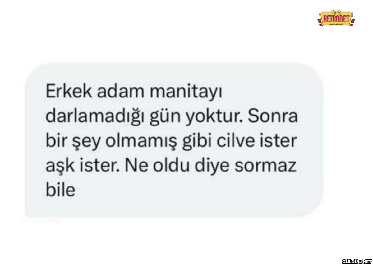 Erkek adam manitayı...