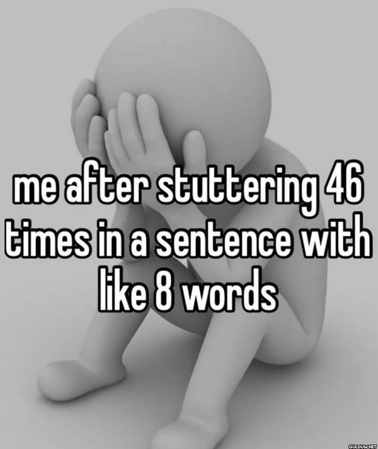 me after stuttering 46...