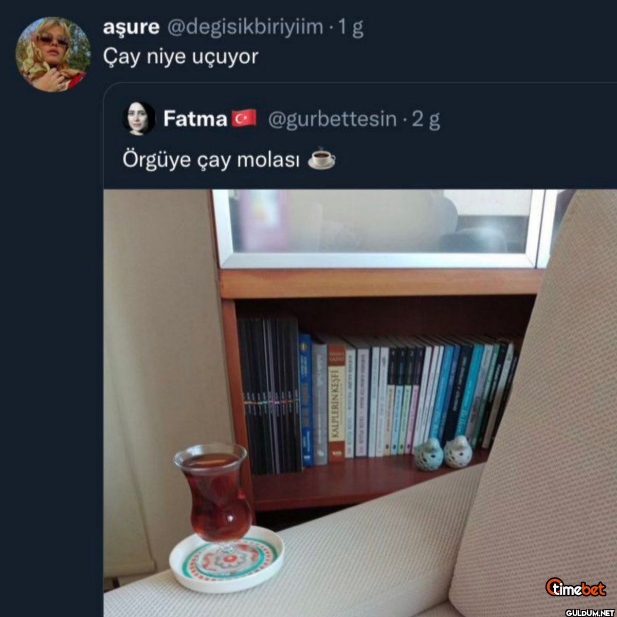 aşure Çay niye uçuyor...