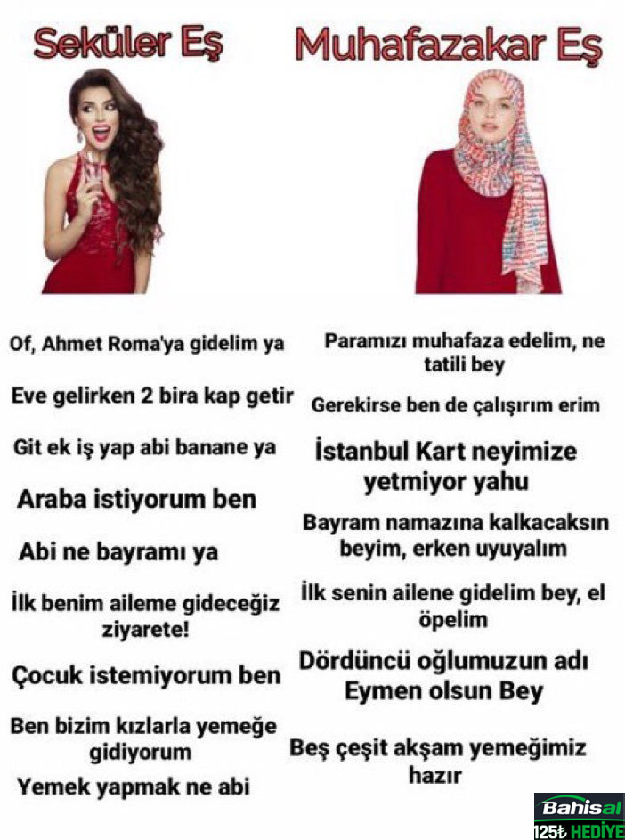 Seküler Eş Muhafazakar Eş...