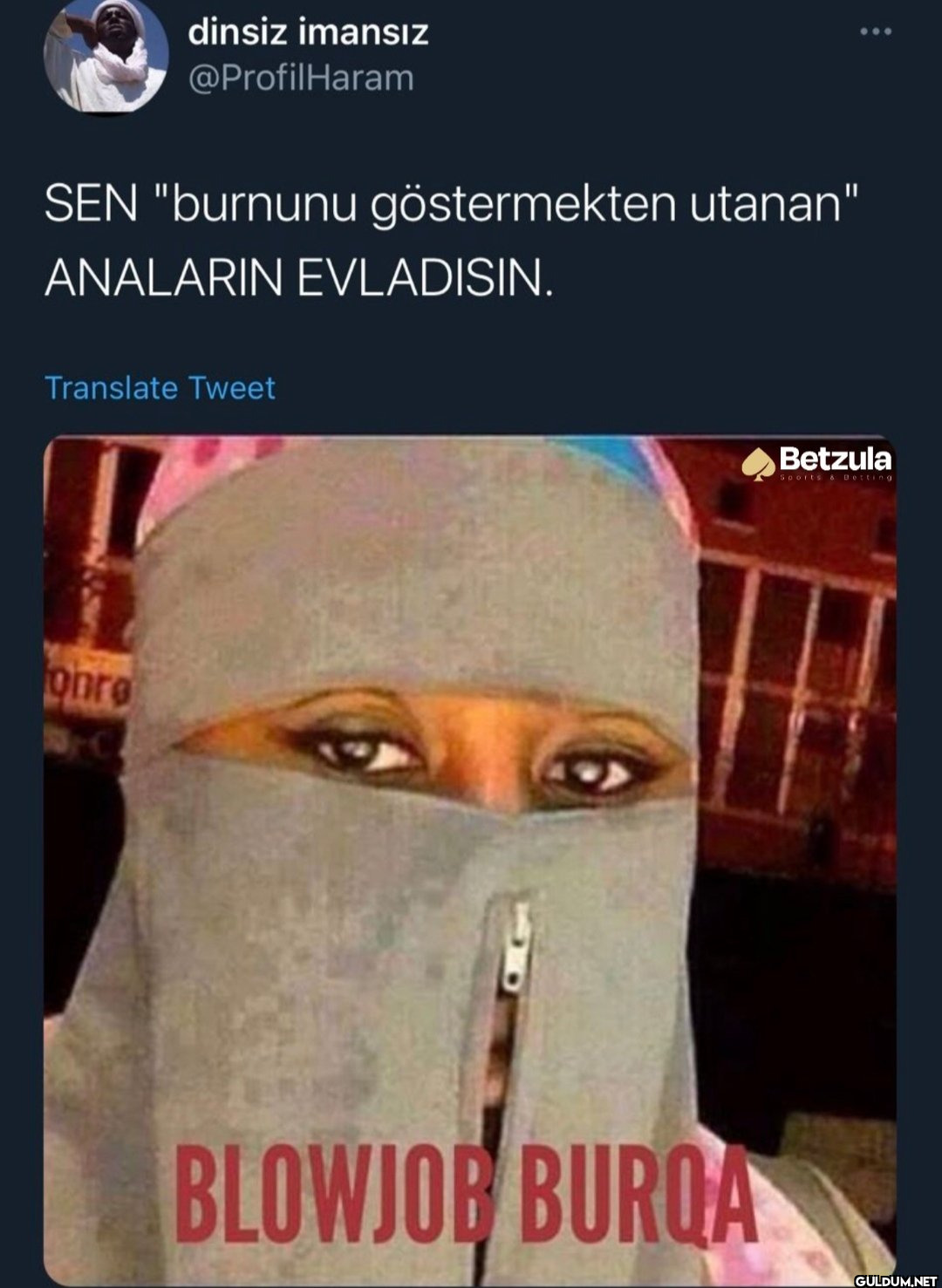 dinsiz imansız @Profil...
