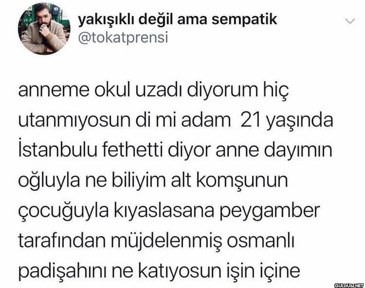 yakışıklı değil ama...