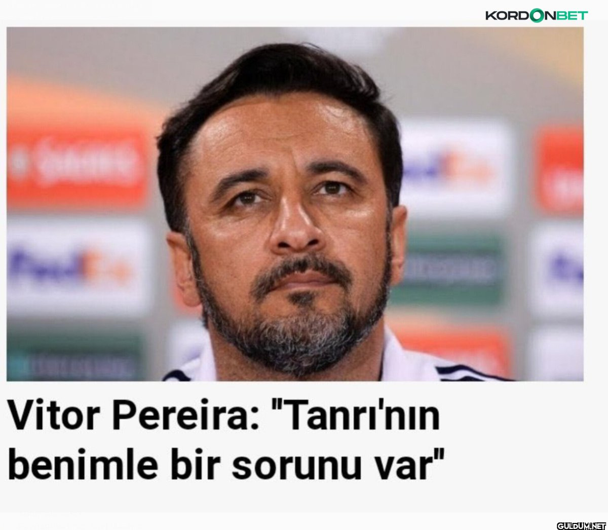 Vitor Pereira: "Tanrı'nın...