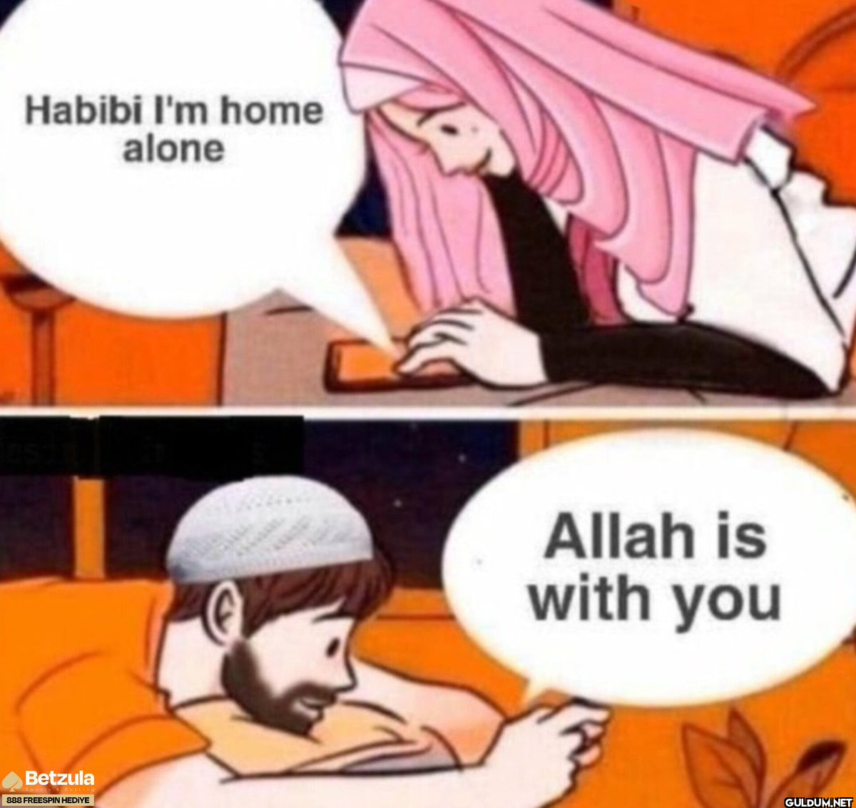 Habibi I'm home alone...