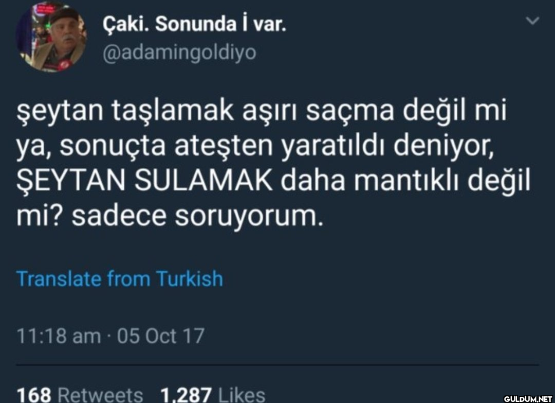 Çaki. Sonunda i var....