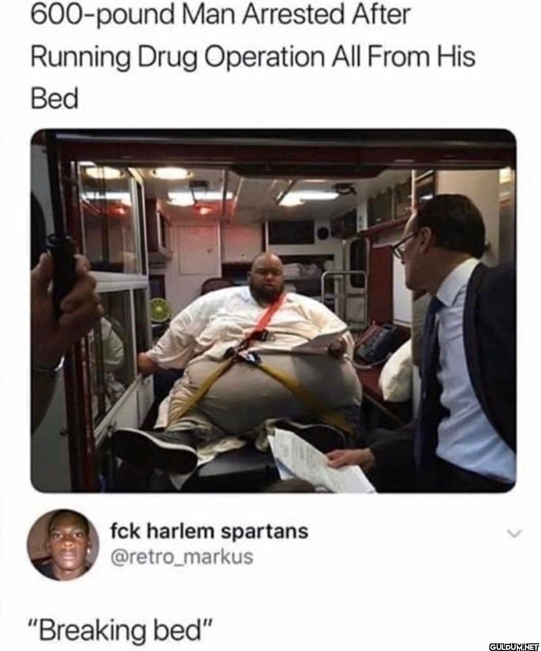 600-pound Man Arrested...