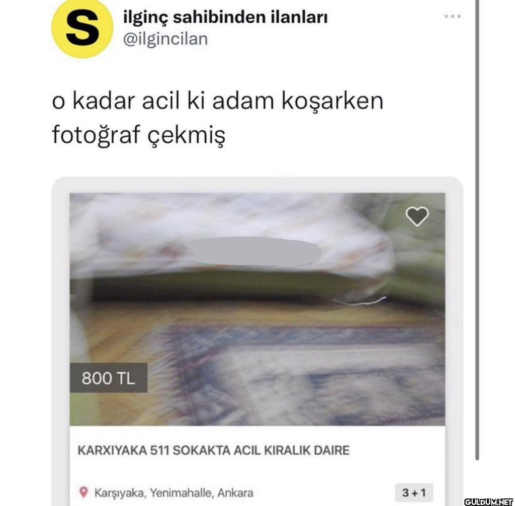S ilginç sahibinden...