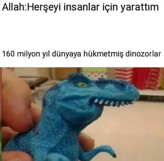 Allah:Herşeyi insanlar...