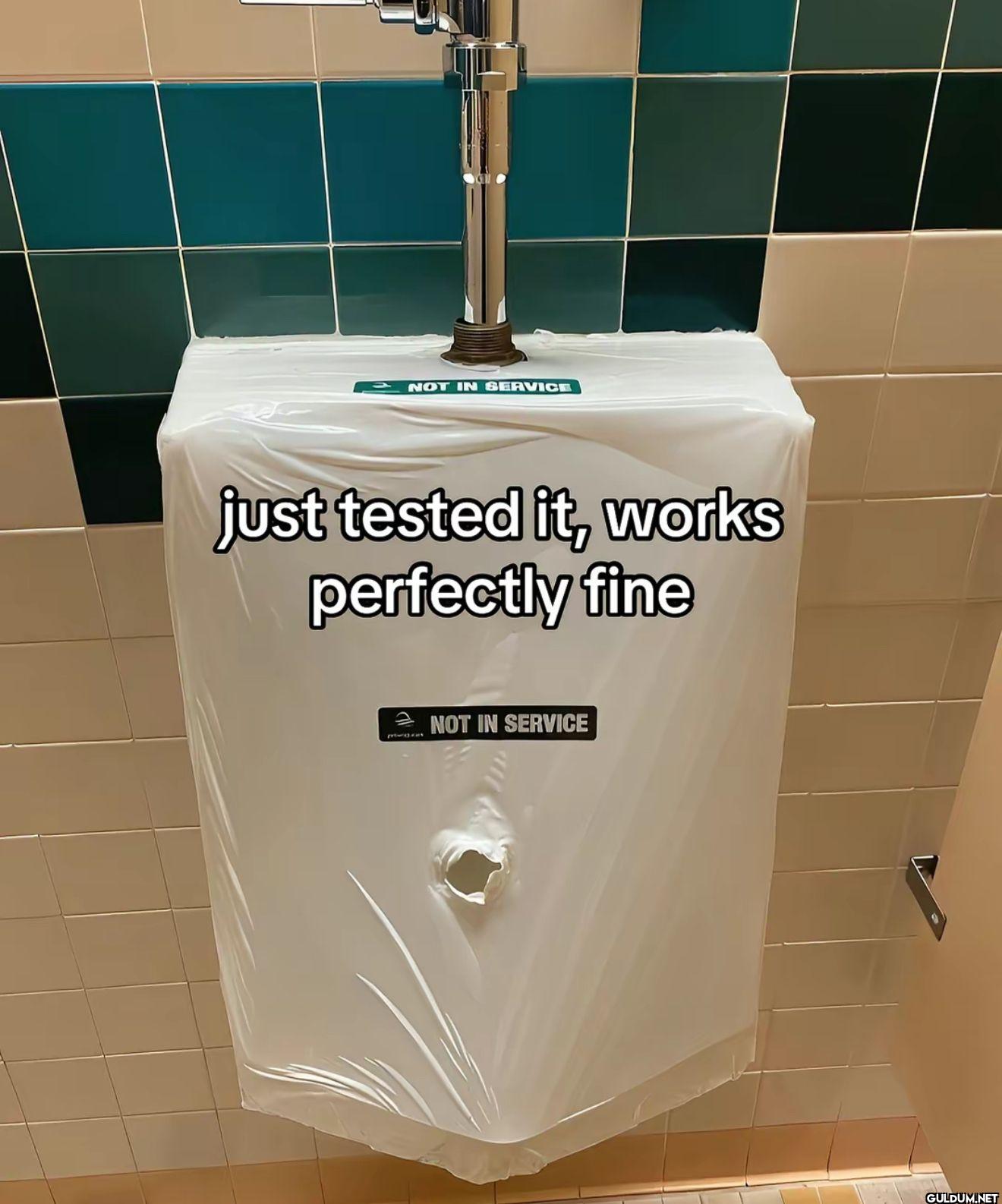 NOT IN SERVICE just tested...