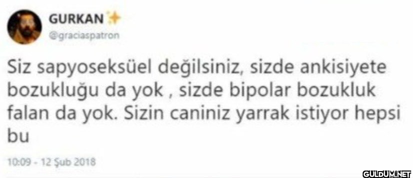 GURKAN @graciaspatron Siz...