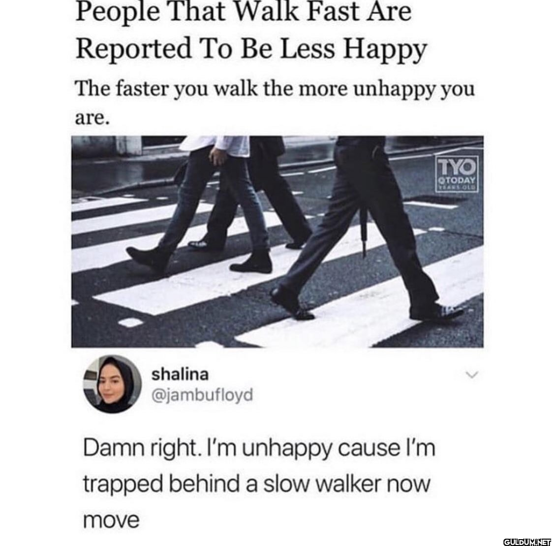 People That Walk Fast Are...
