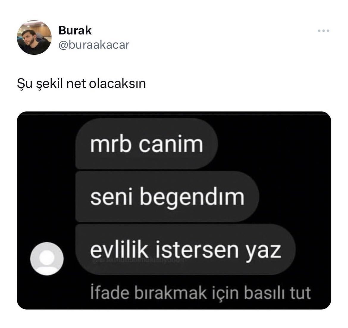 Burak @buraakacar Şu şekil...