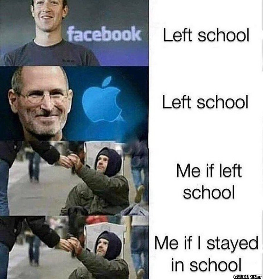 facebook Left school Left...