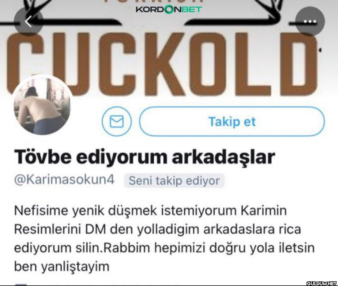 KORDONBET CUCKOLD Takip et...