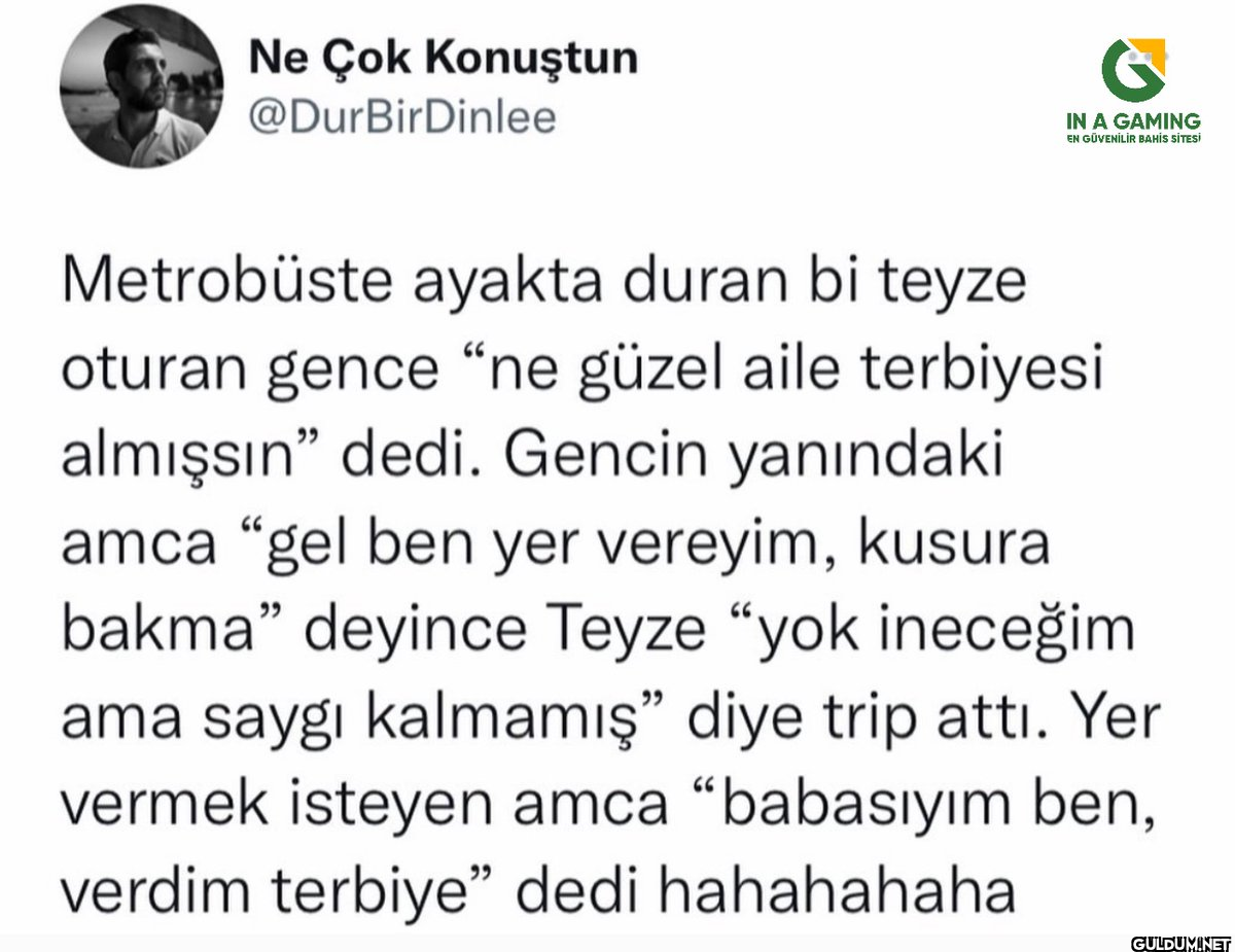 Ne Çok Konuştun @DurBir...