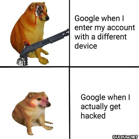 Google when I enter my...