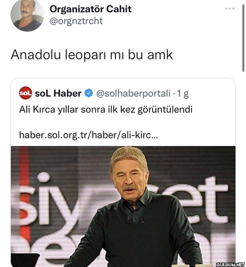 Organizatör Cahit...