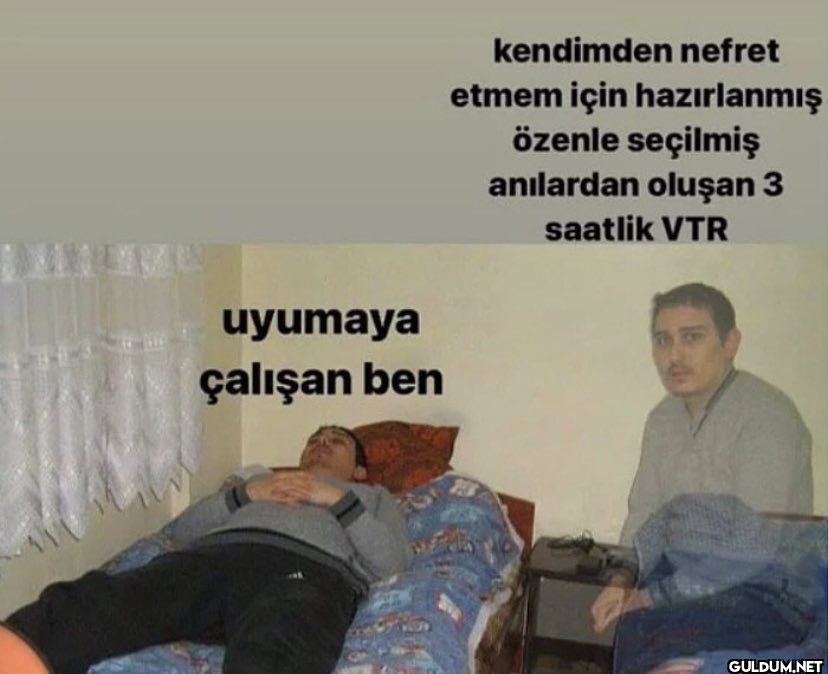 uyumaya çalışan ben...