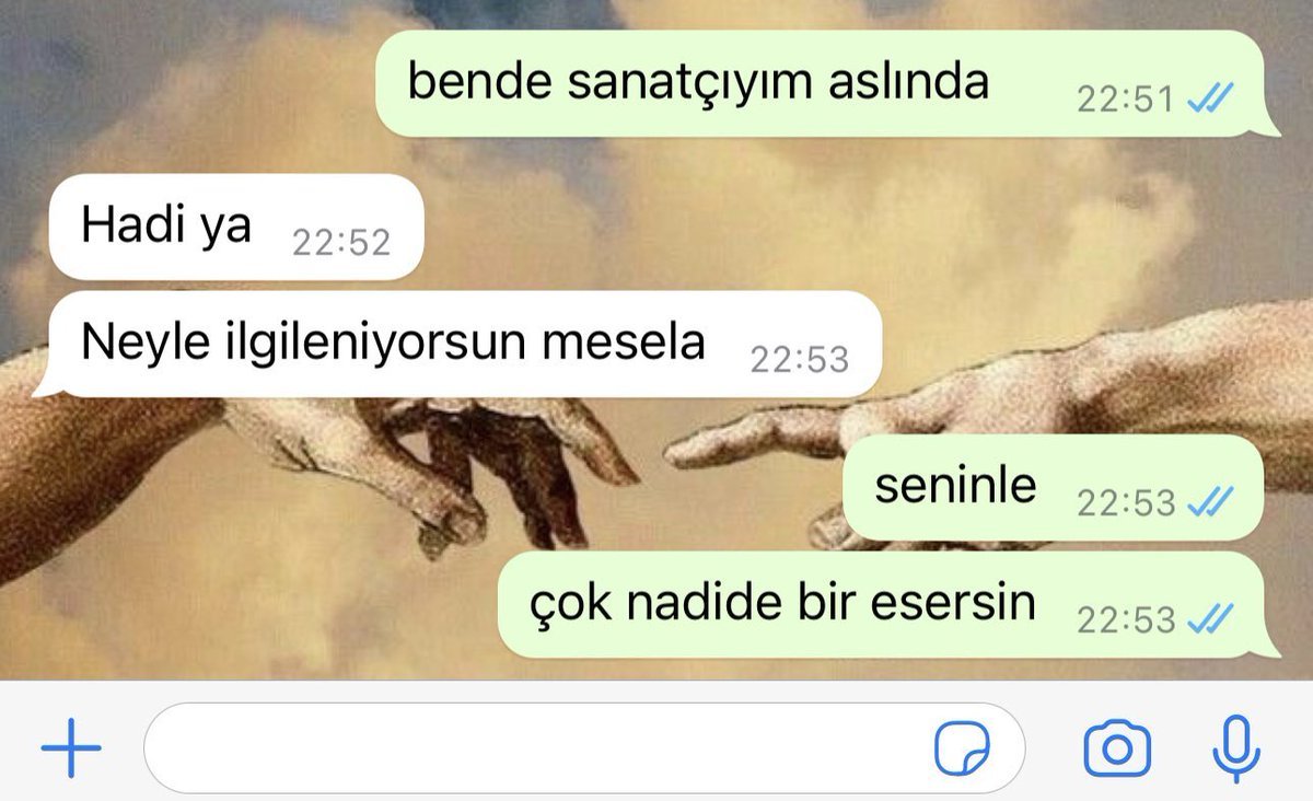 bende sanatçıyım aslında...