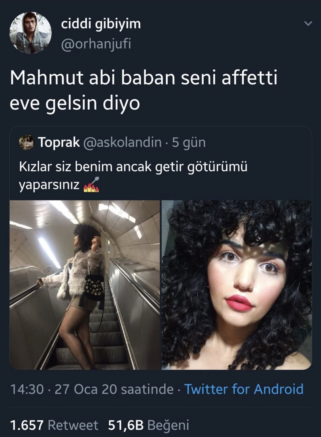 ciddi gibiyim @orhanjufi...