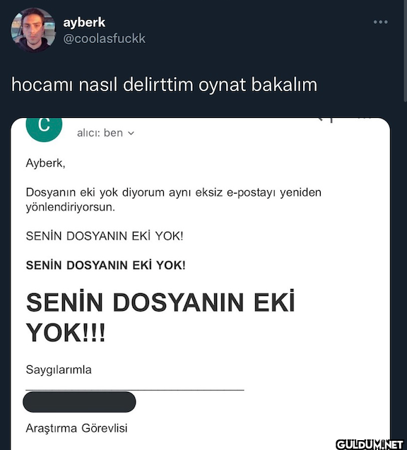 ayberk @coolasfuckk hocamı...