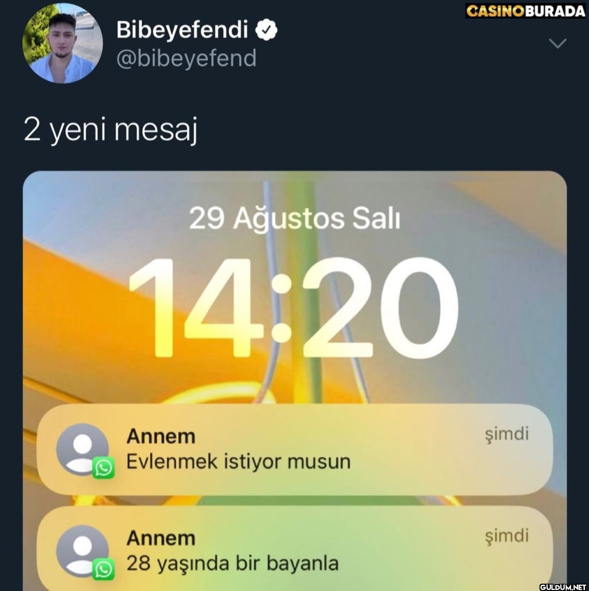 28 yaşında bir bayana asla...