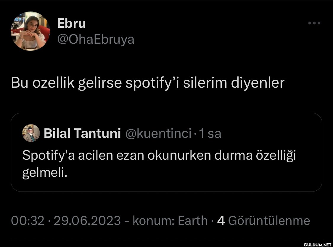Ebru @OhaEbruya Bu ozellik...