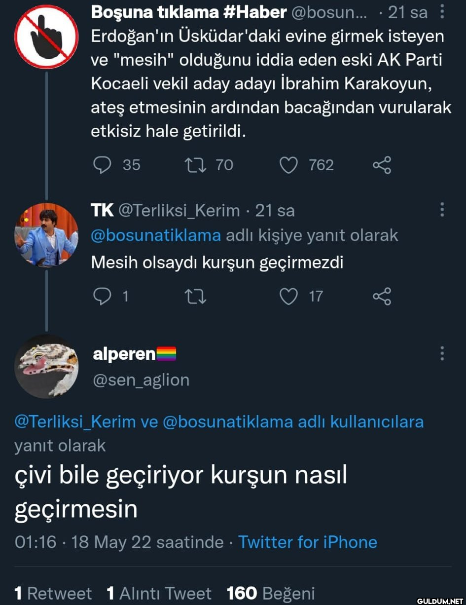Boşuna tıklama #Haber...