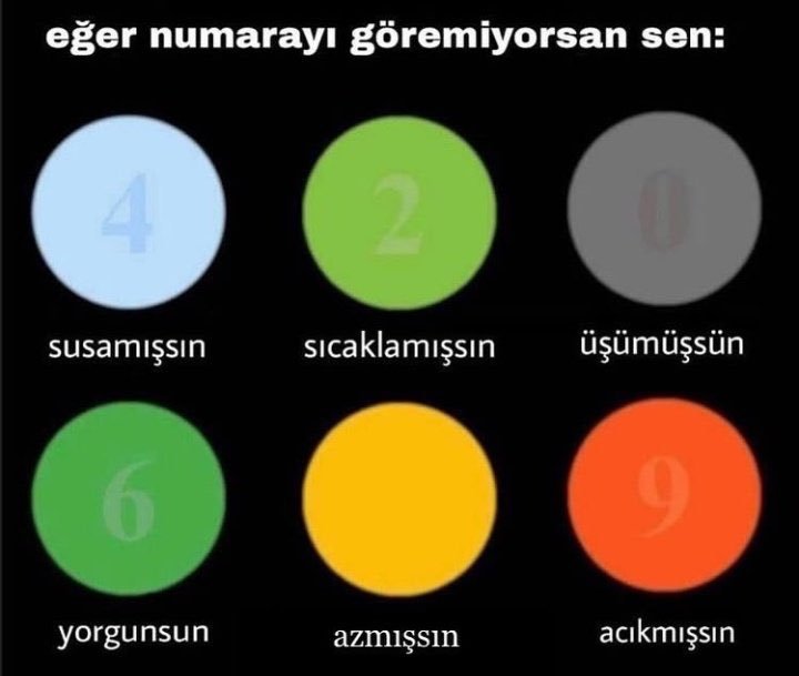 eğer numarayı göremiyorsan...