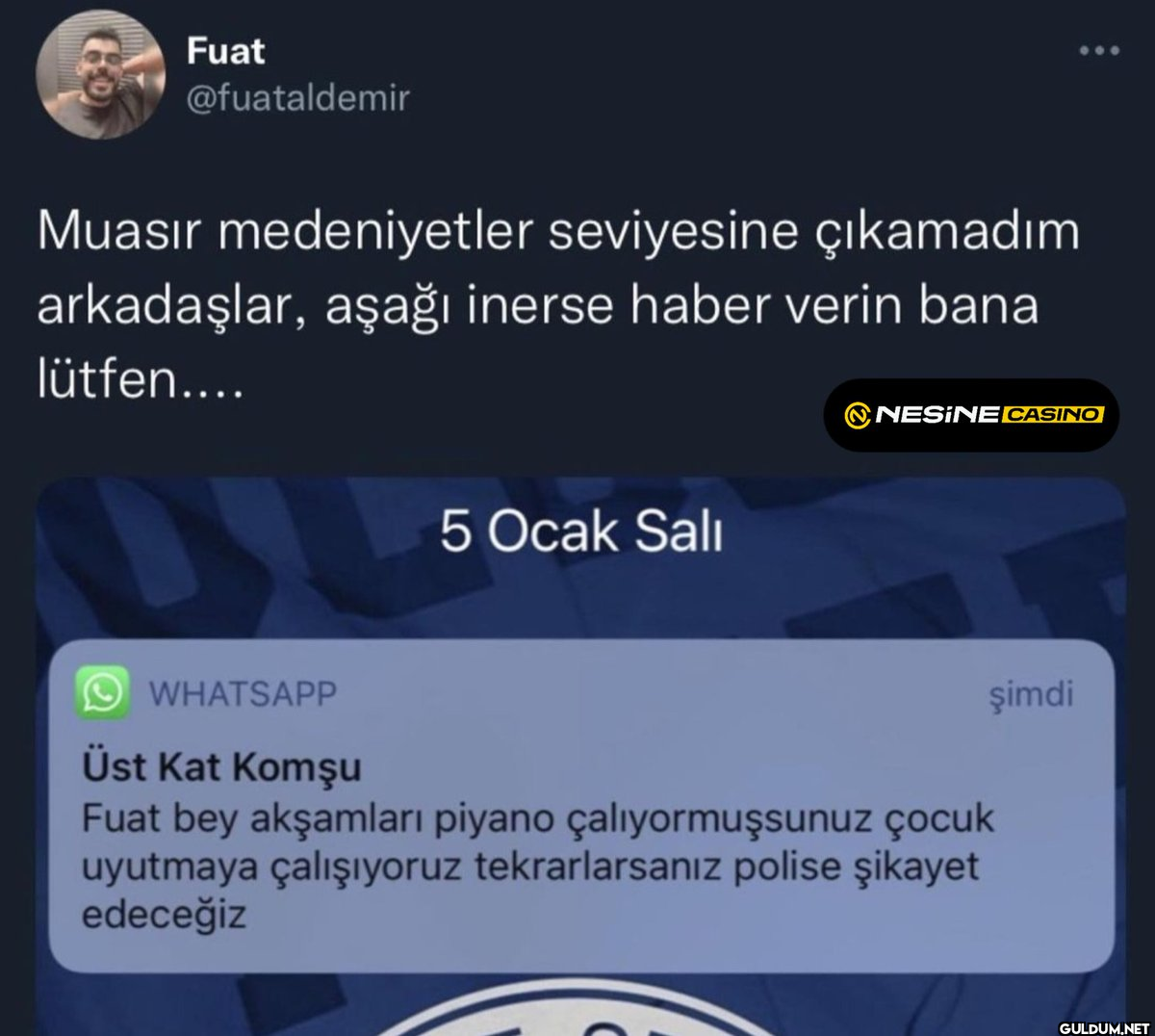 Komşu haklı gibi ya   Fuat...