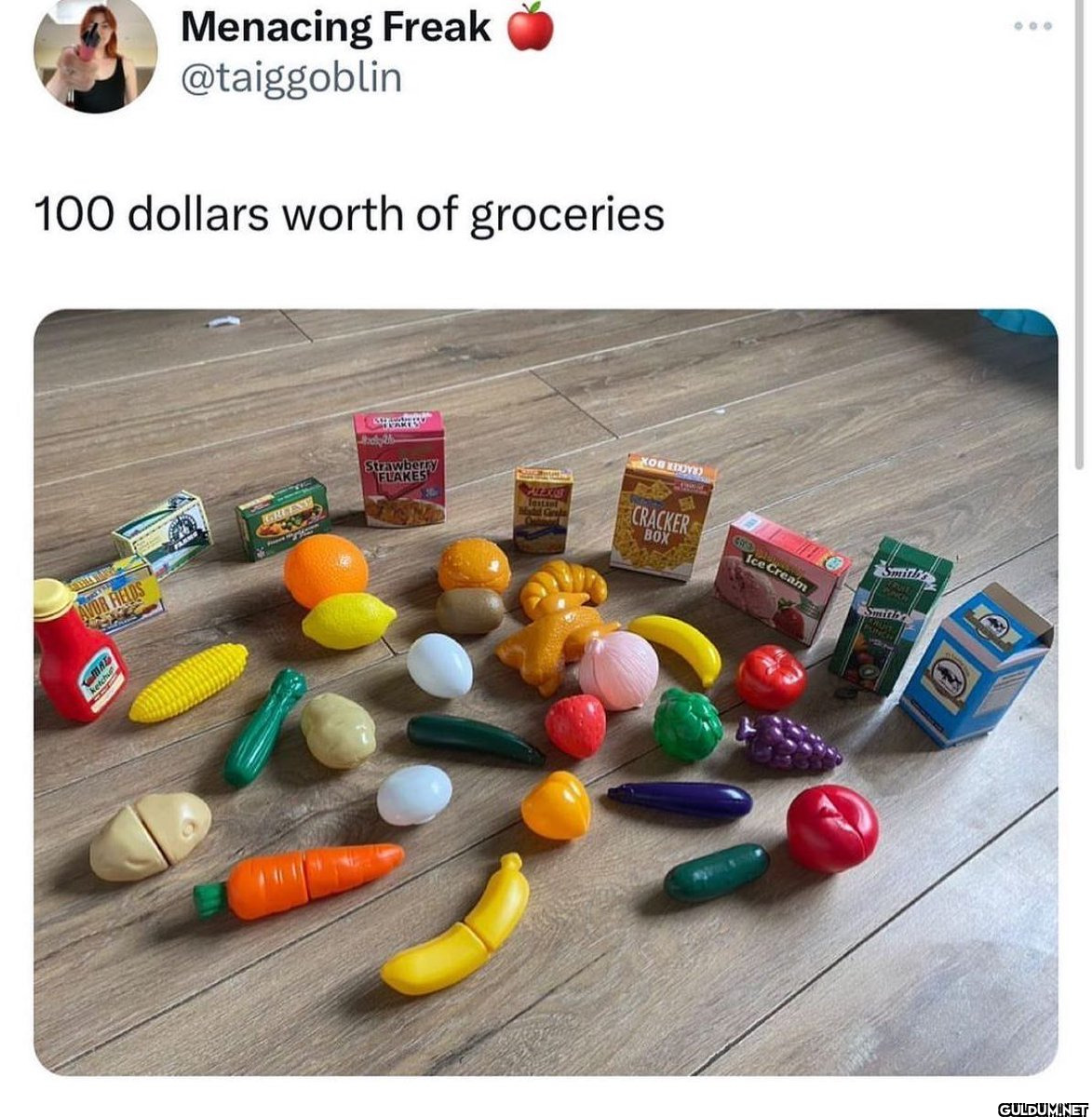 100 dollars worth of...