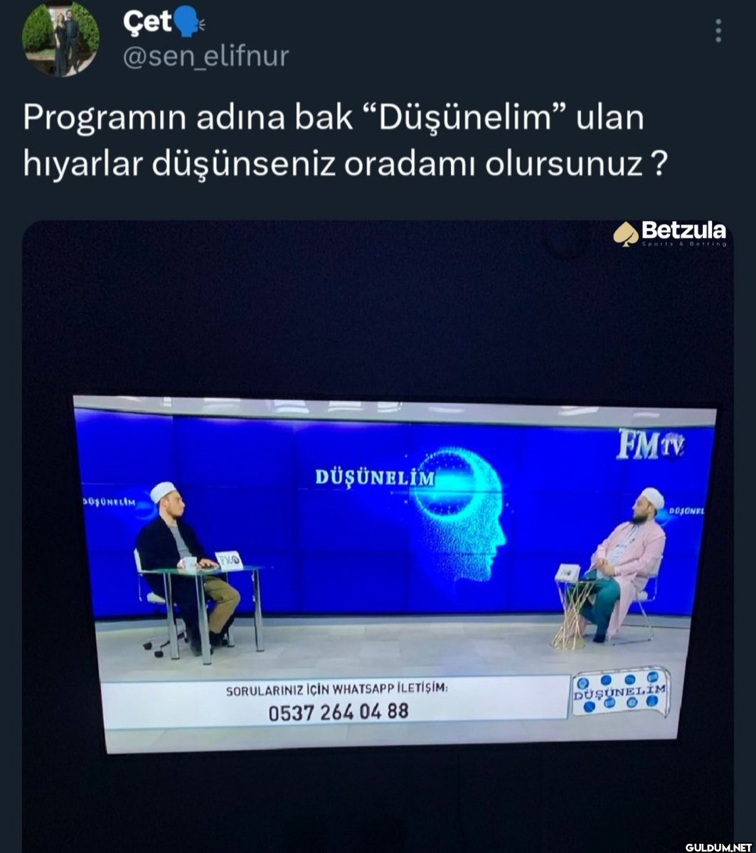 Çet @sen_elifnur Programın...
