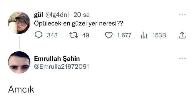 sonuncuya patladım   gül...