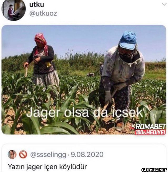 utku @utkuoz Jager olsa da...