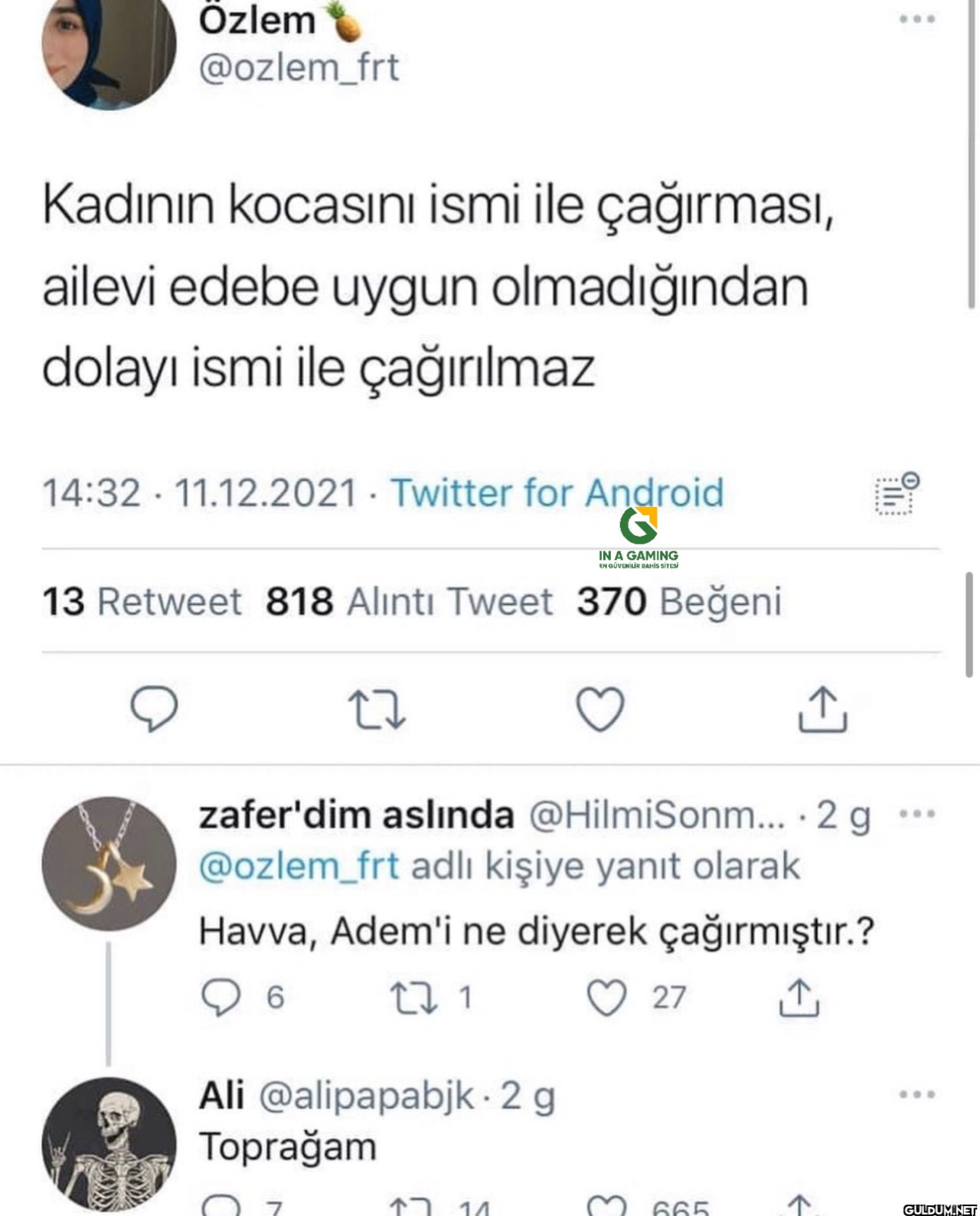 Özlem @ozlem_frt Kadının...