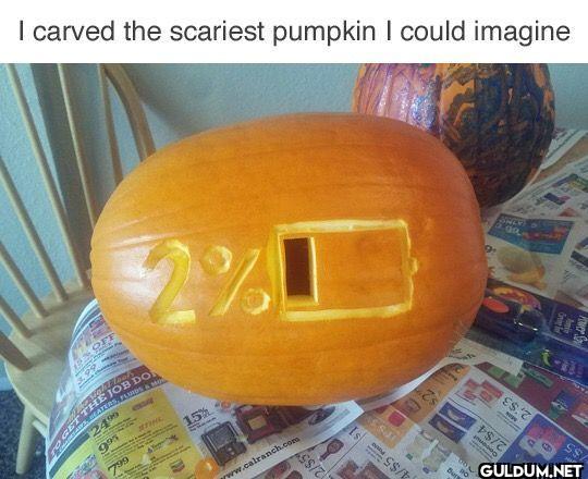 I carved the scariest...