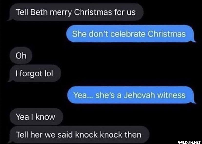 cryin  Tell Beth merry...
